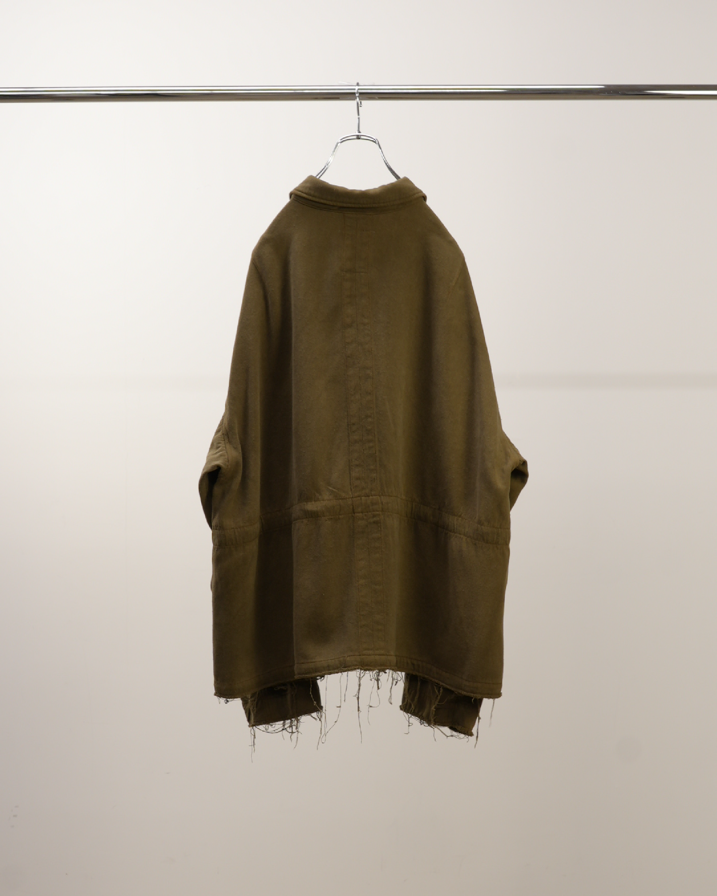 SILK SUEDE FIELD JACKET(KHAKI) – ANCELLM