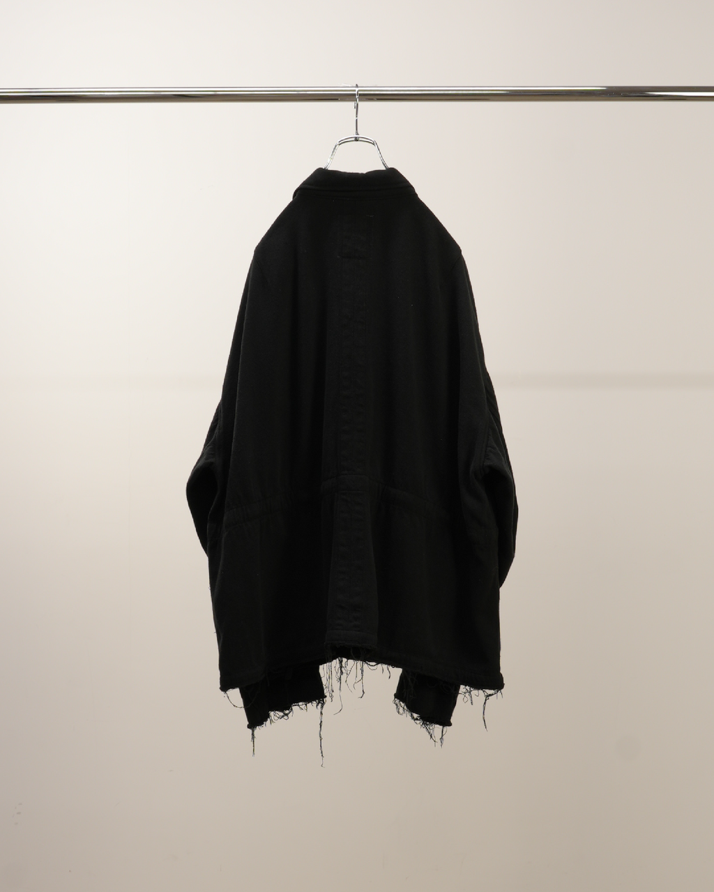 SILK SUEDE FIELD JACKET(BLACK) – ANCELLM