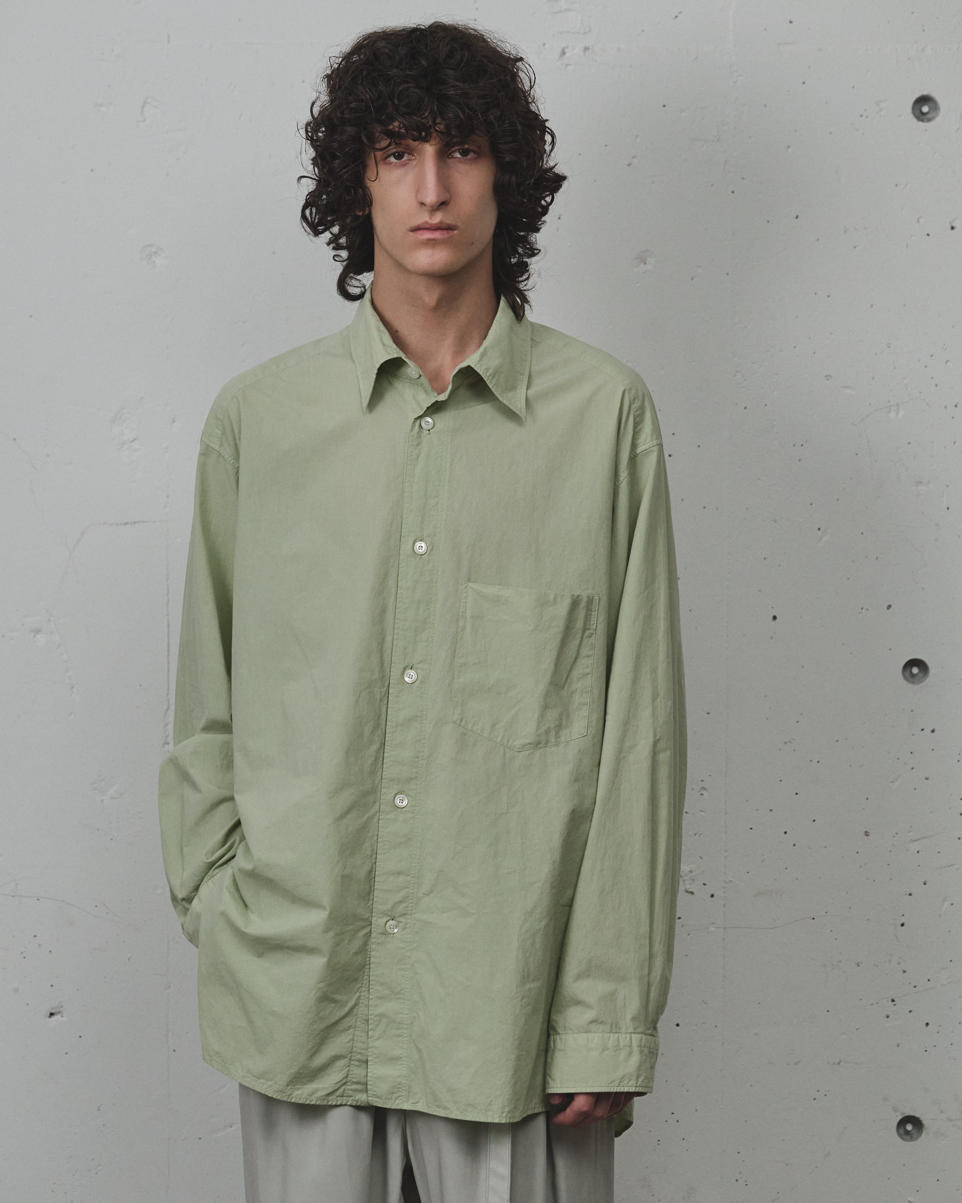 SHRINK OVER SHIRT(GRAYMINT) – ANCELLM