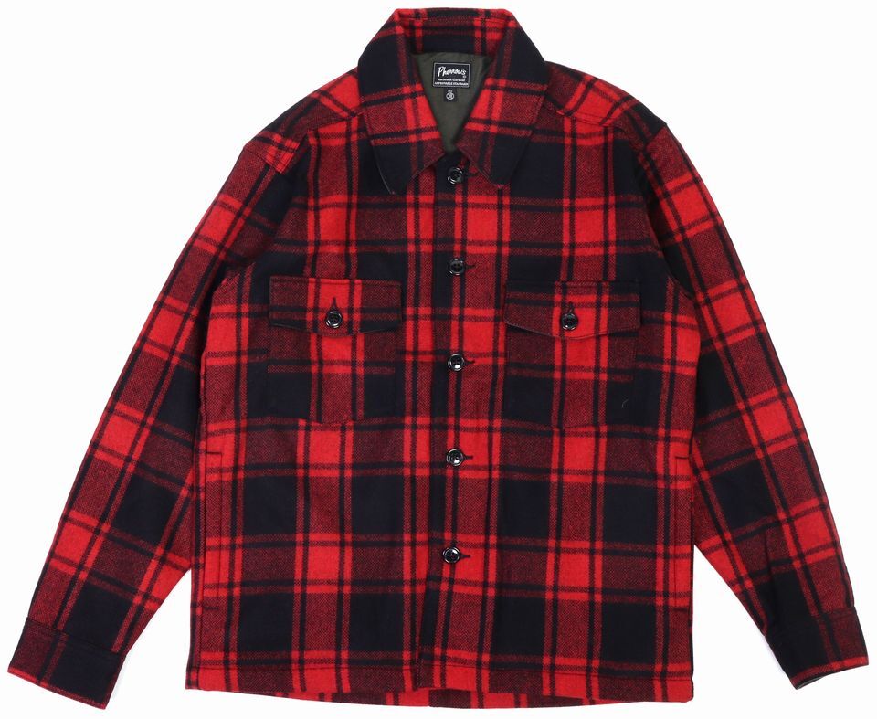 Pherrow's/フェローズ」バッファローチェックCPOシャツジャケット