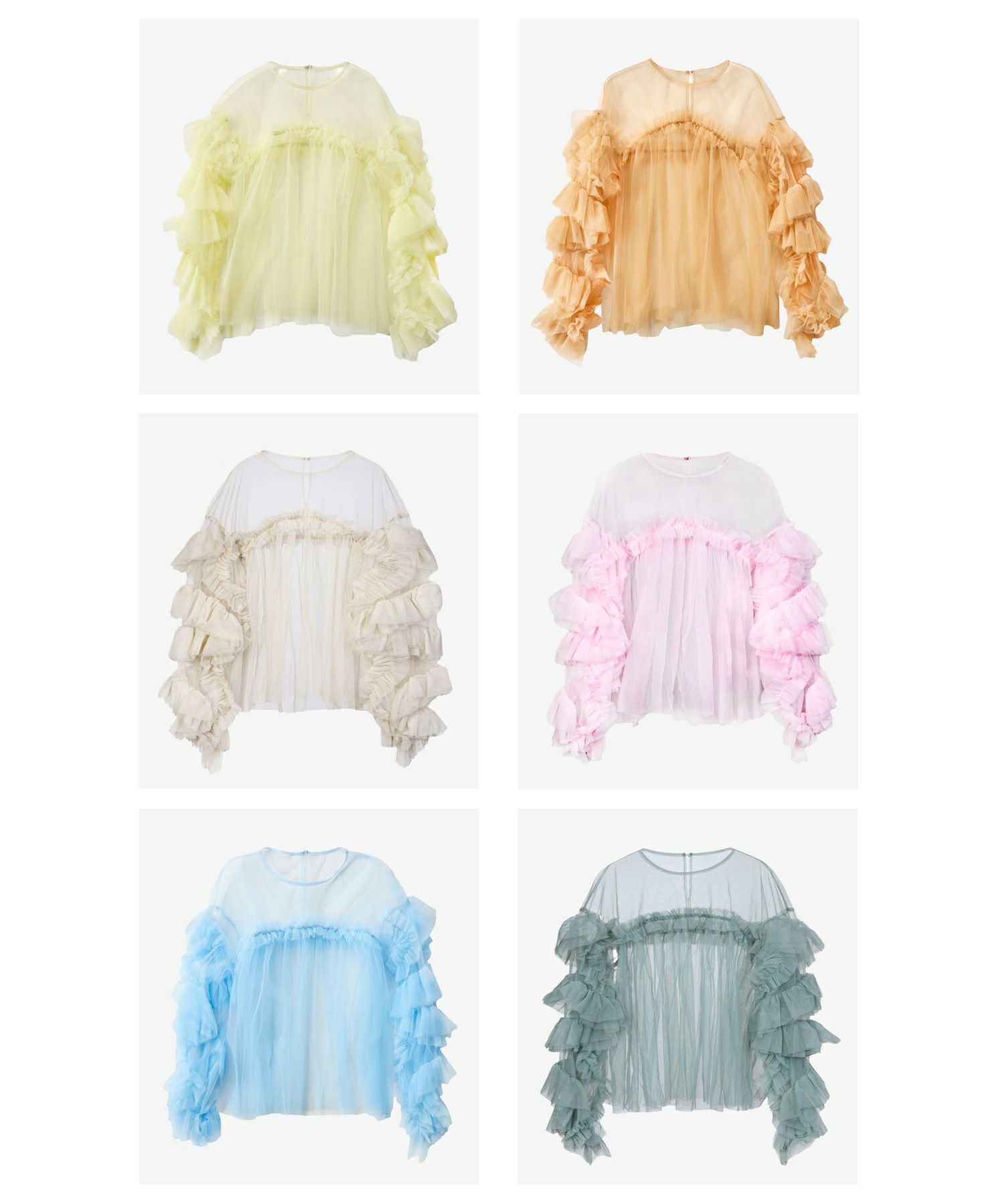 decorative tulle tops | ANDRESD