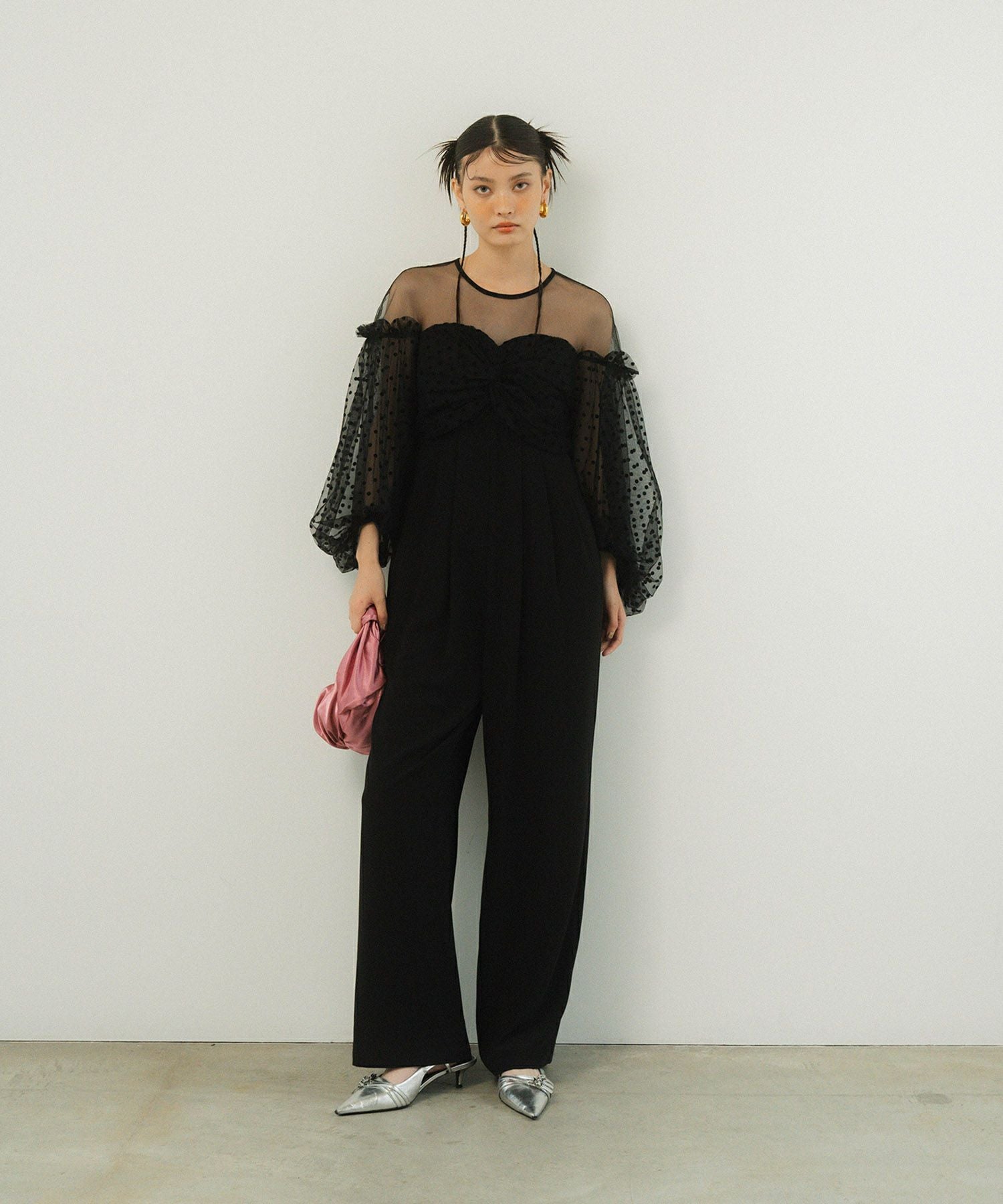 flocky dot pants dress | ANDRESD