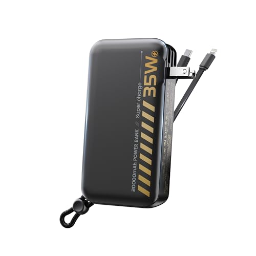 20000mAh大容量＆35W高速充電！コンセント搭載のモバイルバッテリー