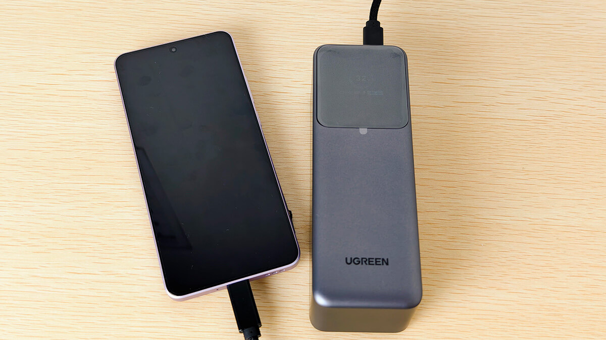 UGREEN Nexode モバイルバッテリー (25000mAh・200W) レビュー。残時間