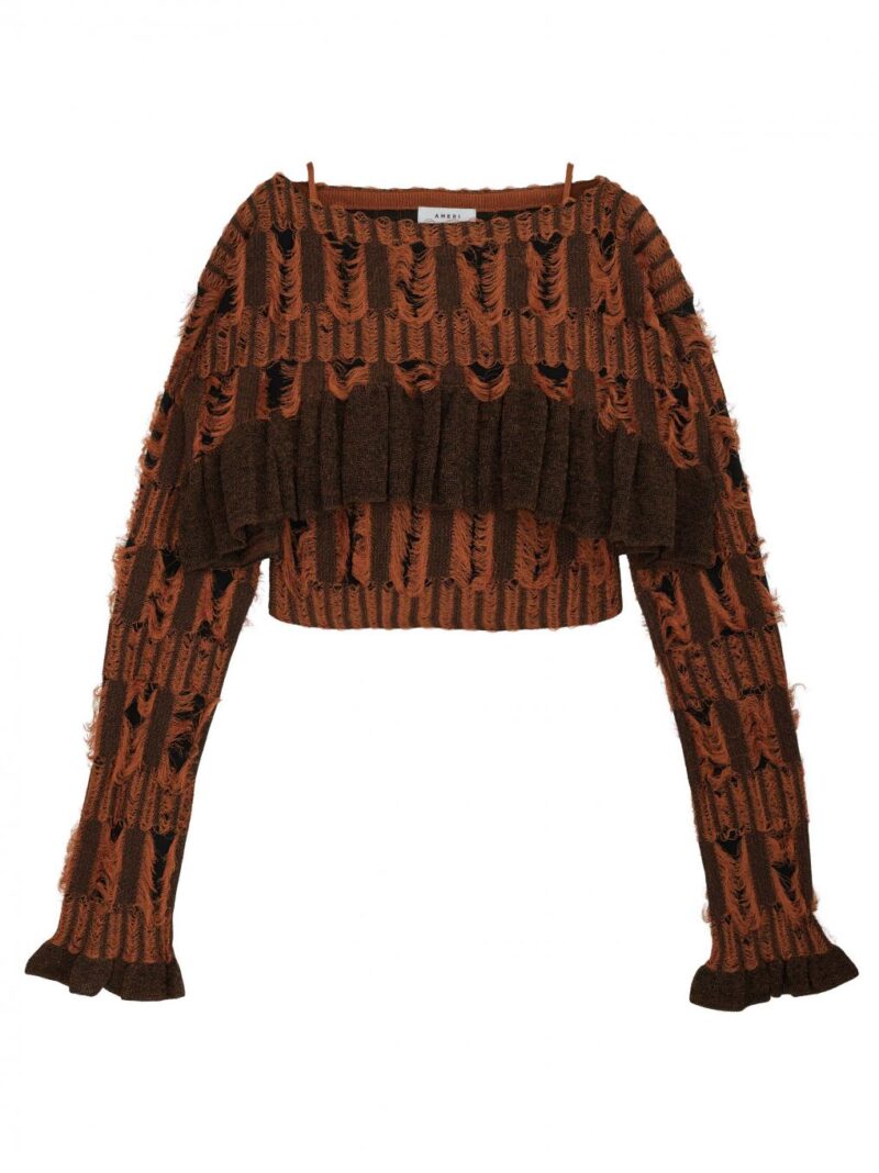 Ameri Vintage/MANY WAY JACQUARD SHORT KNIT TOP - 熊本市のセレクト