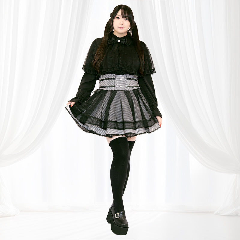 大きいサイズ レディース｜メロウナイト・地雷ブラックレースケープ