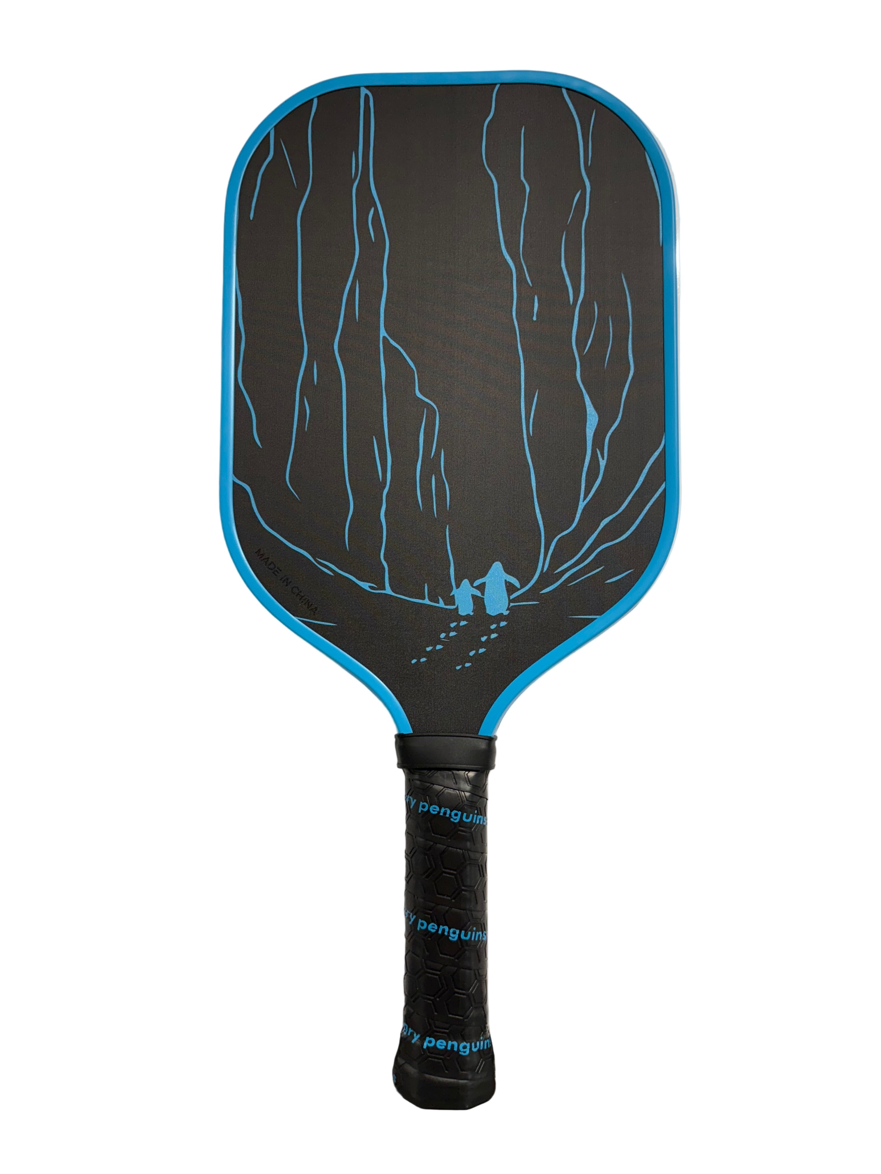 Angry Penguins Abyss T700 Pickleball Paddle | 14MM | USAPA | Blue
