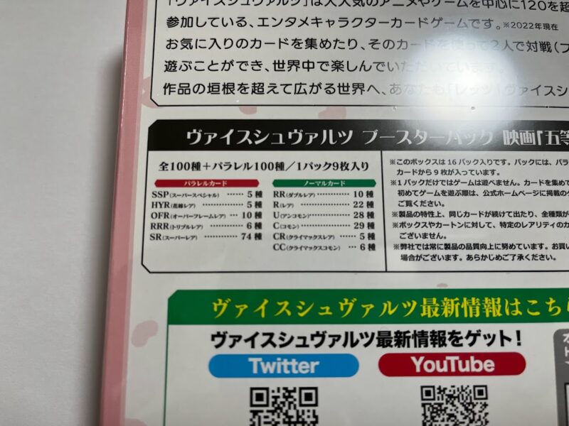 BOX開封記事】ヴァイス｜映画「五等分の花嫁」