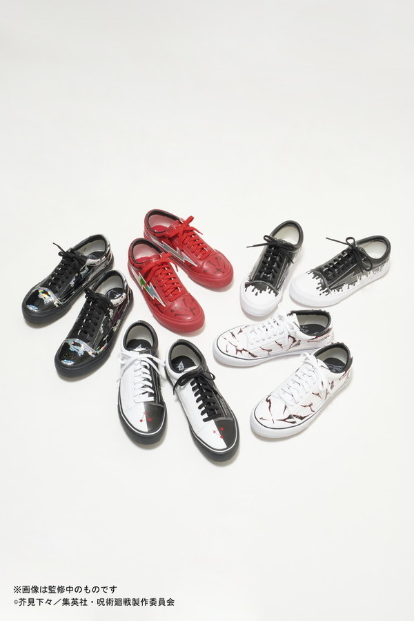 呪術廻戦」虎杖悠仁、五条悟らモデルのスニーカー登場！ デザイナー