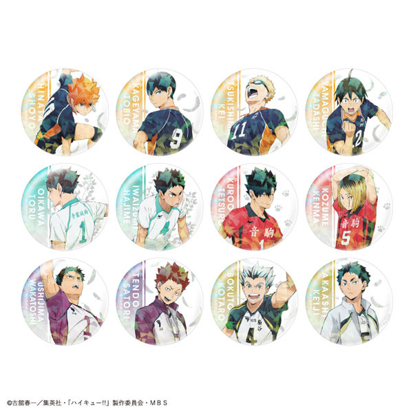 ハイキュー!!」日向、及川、黒尾たちのトレーディングホログラム缶