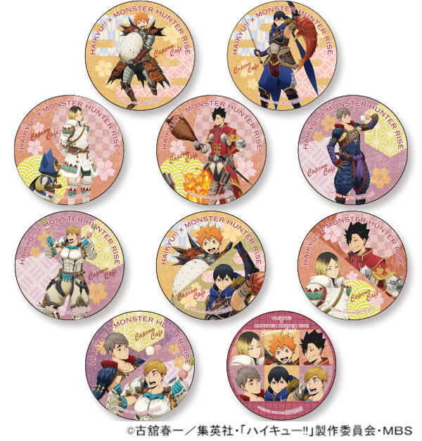 ハイキュー 影山飛雄 カプコンカフェ 缶バッジ ハイキュー!!」日向