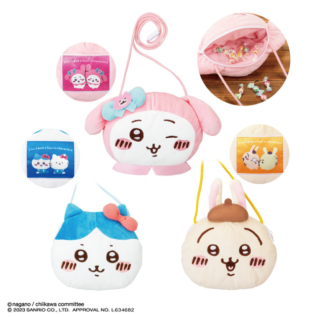 ちいかわ×サンリオ」ハチワレがハローキティ、うさぎはポムポムプリン