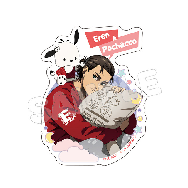 進撃の巨人」×「サンリオ」リヴァイがバッドばつ丸とお掃除!? エレンは