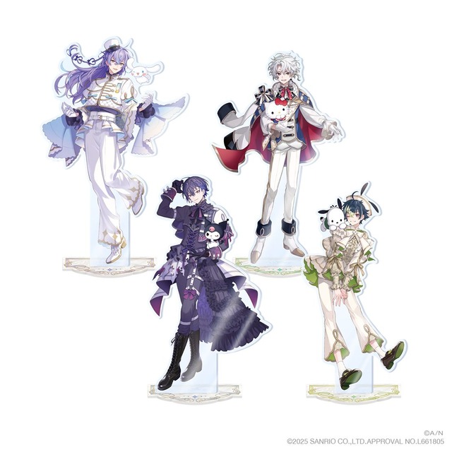 Dytica」星導ショウ、叢雲カゲツ、小柳ロウ、伊波ライとサンリオキャラ