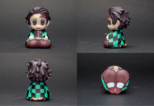 鬼滅の刃」炭治郎たちがちょこんと正座！「ABEMA」の新フィギュア