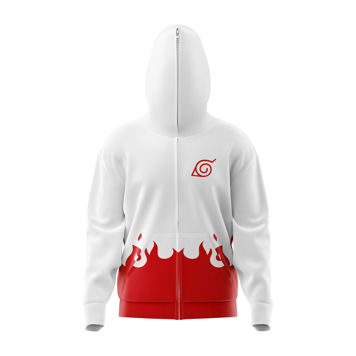 4th Hokage Shippuden Full Face Zip Hoodie | Anime Ape