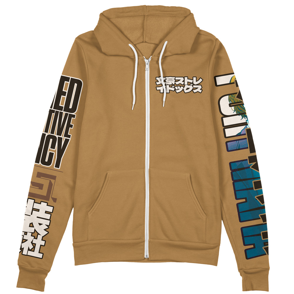 Osamu Dazai Bungou Stray Dogs Streetwear Zip Hoodie Jacket | Anime Ape