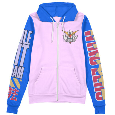 Heero Yuya x Wing Zero Gundam Wing Endless Waltz Streetwear Zip