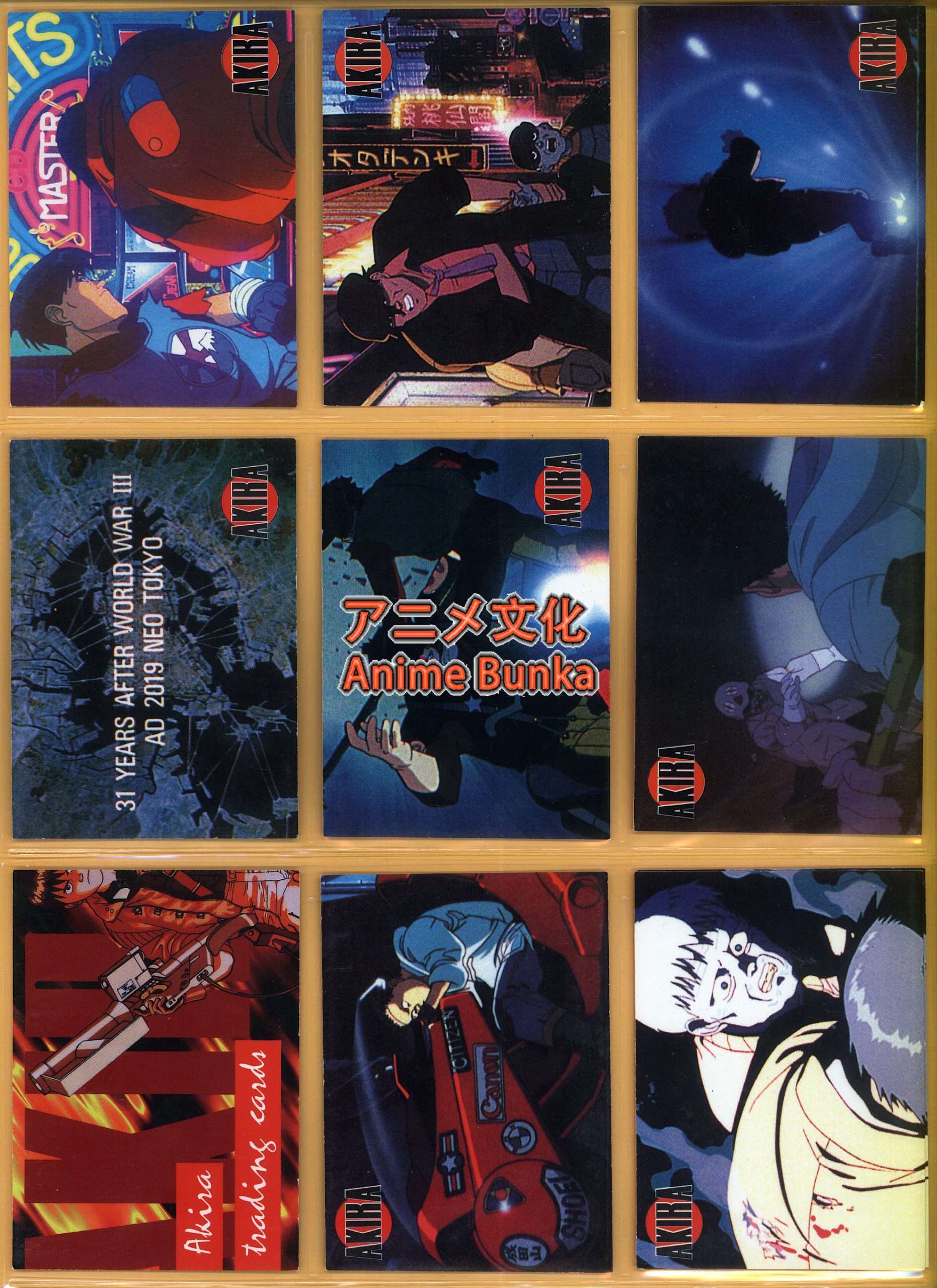 Akira アキラ USA Trading cards 1994 - Animebunka