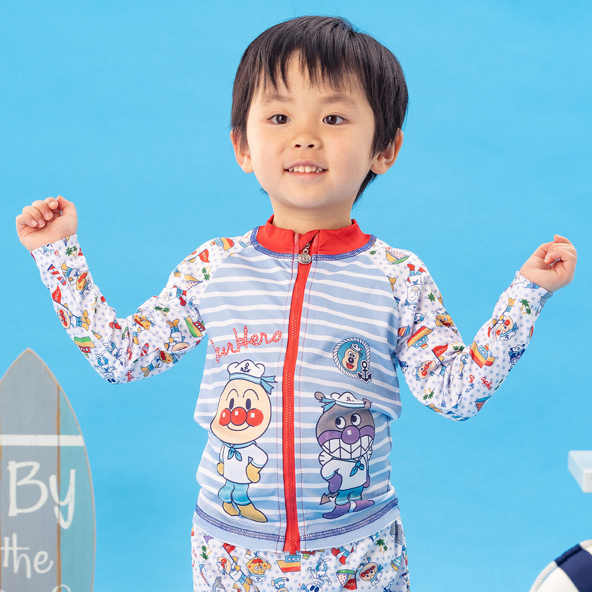 マリン柄ラッシュガード｜アイテム｜アンパンマンキッズコレクション