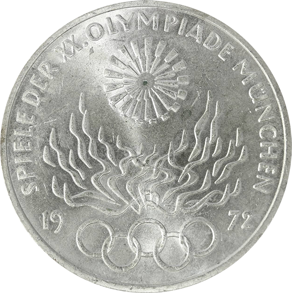 ドイツ 10マルク銀貨 ミュンヘンオリンピック1972年（10 Deutsche Mark