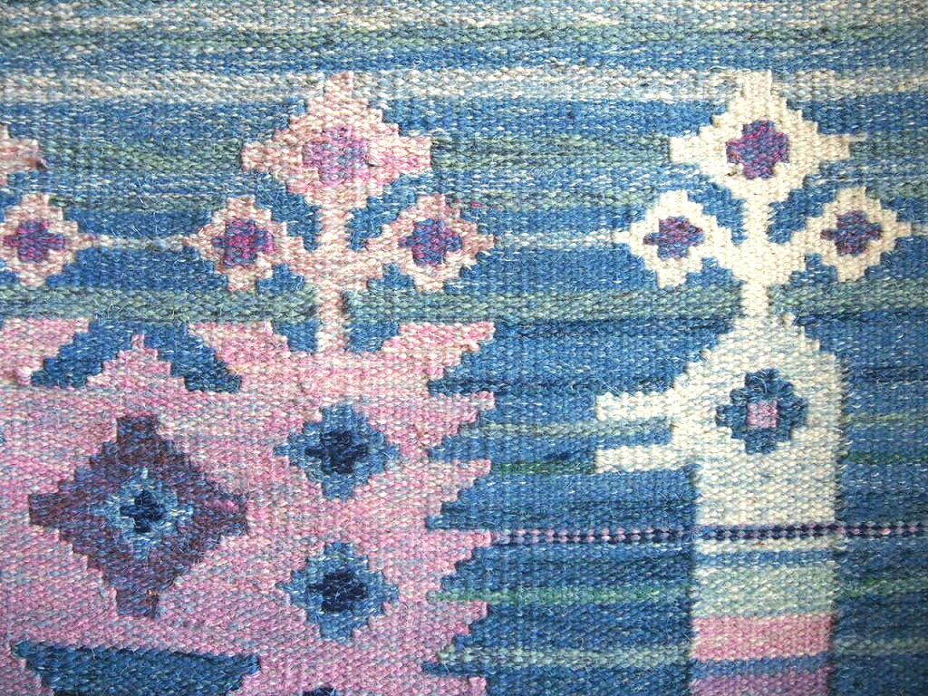 北欧ヴィンテージ雑貨 鳥をモチーフにした厚手の織物で作られた