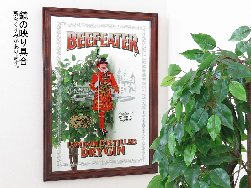 ビンテージパブミラー BEEFEATER LONDON DISTILLED DRY GIN