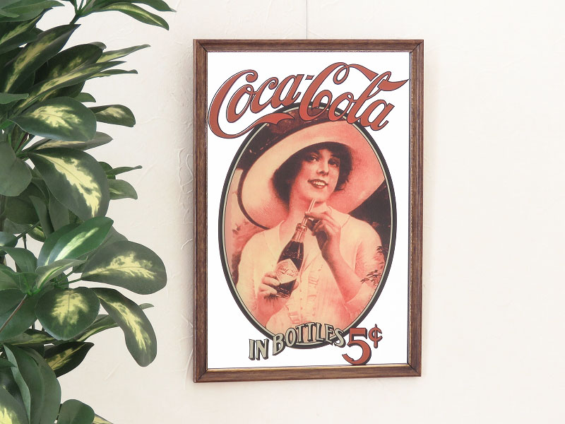 希少品】Coca-Cola Looking Back パブミラー 希少品】Coca-Cola