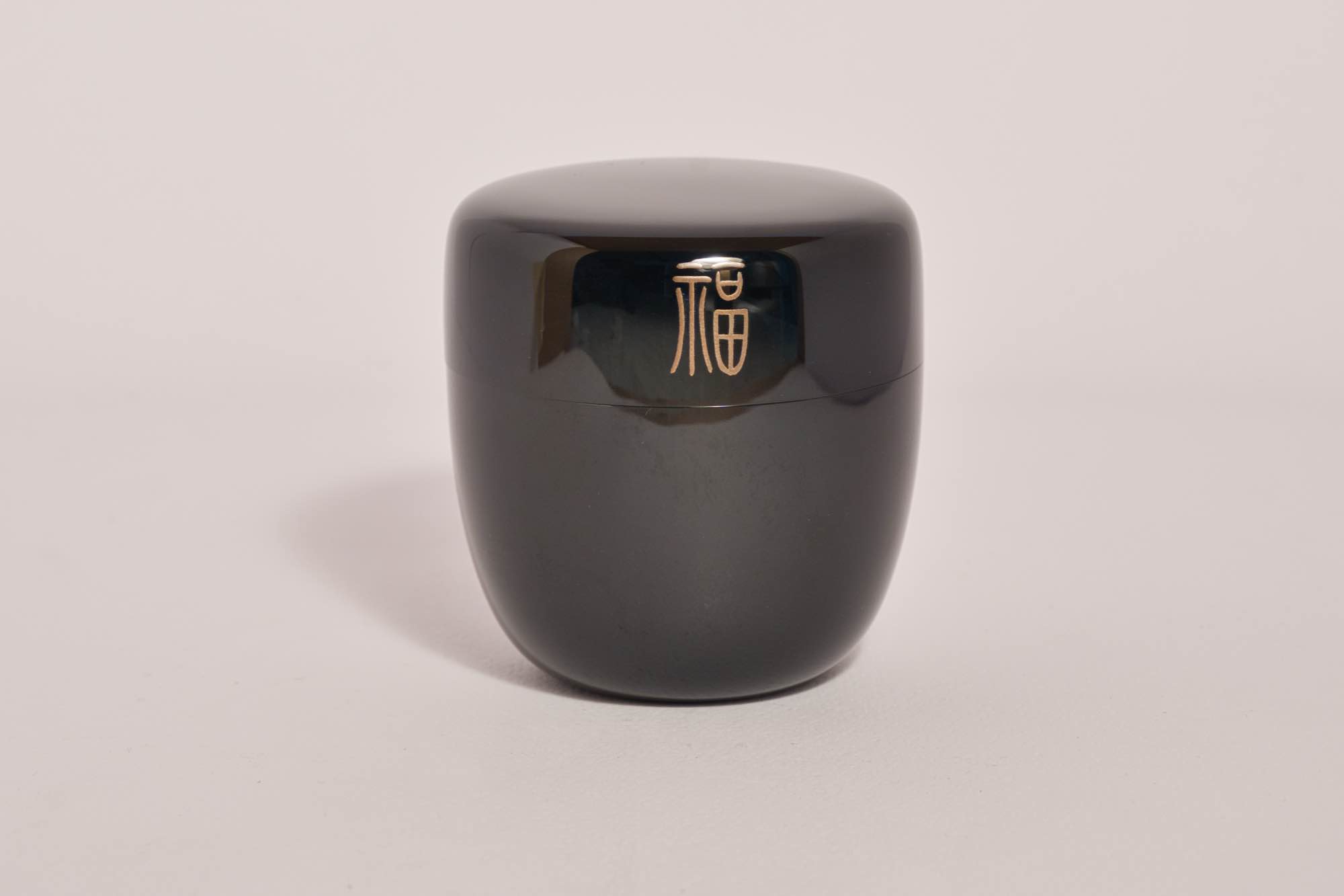 Black Lacquered Tea Caddy - Antique Japan