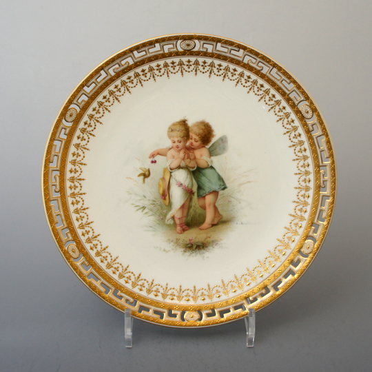 ミントン「天使文装飾絵皿」《アンティックかとう》