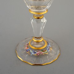 ロブマイヤー「エナメル彩ワイングラス」《アンティックかとう》