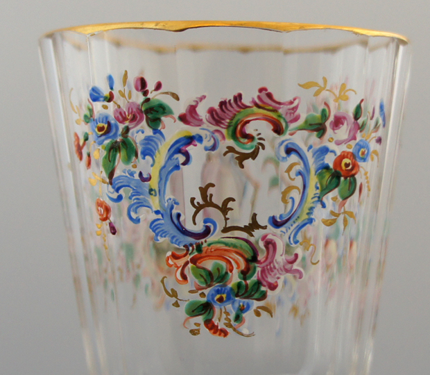 ロブマイヤー「エナメル彩ワイングラス」《アンティックかとう》