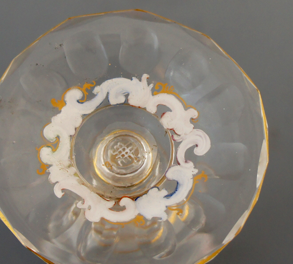 ロブマイヤー「エナメル彩ワイングラス」《アンティックかとう》