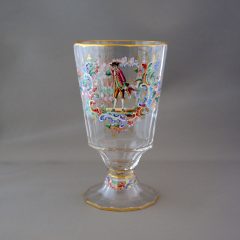 ロブマイヤー「エナメル彩ワイングラス」《アンティックかとう》