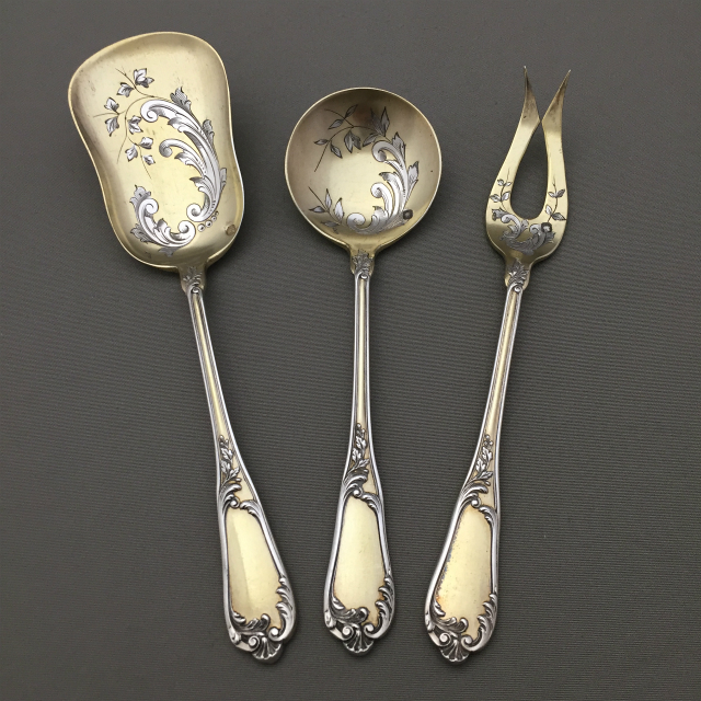 フランス「Henri Soufflot サービングセット（3本セット