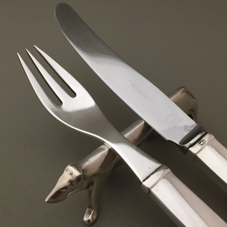ジョージ・ジェンセン「”Parallel” フルーツフォーク&ナイフ セット