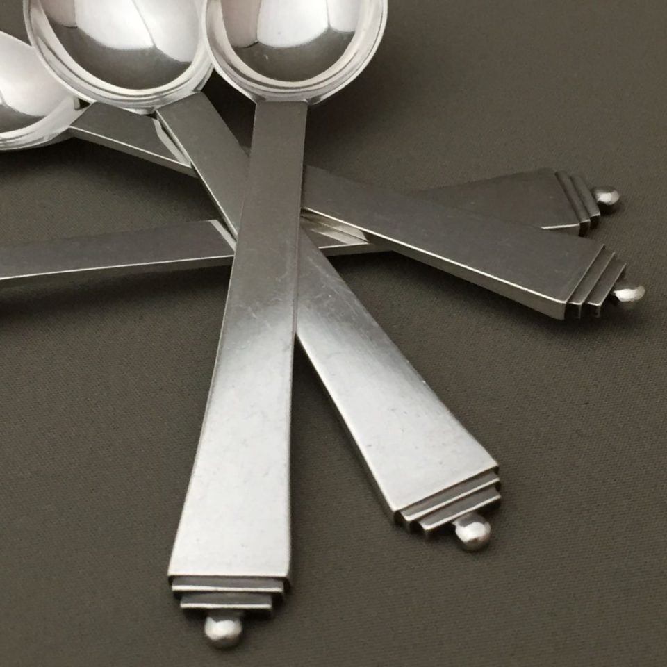 ジョージ・ジェンセン「“Pyramid” コーヒースプーン 長さ10.5cm