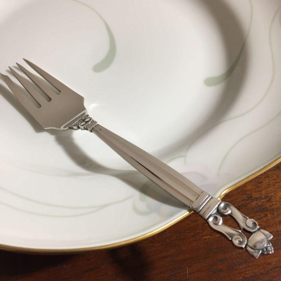 ジョージジェンセン エーコンACORN ペストリーフォーク スターリング