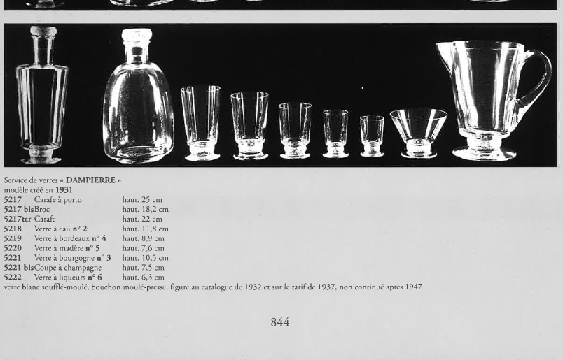 ダンピエール DAMPIERRE リキュールグラス《アンティックかとう》