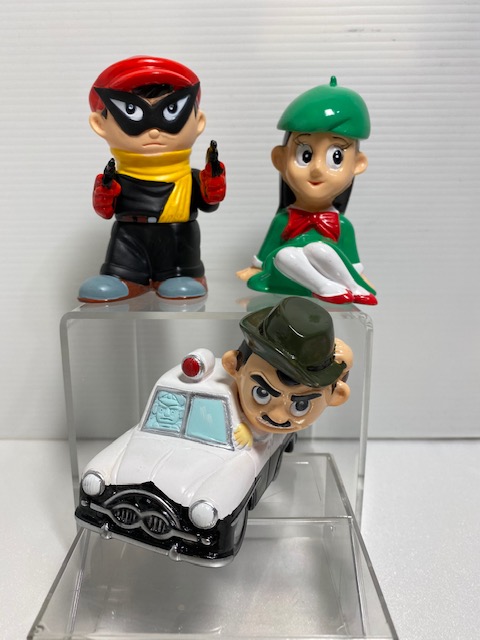 開封品☆袋・タグ付☆3体セット☆まぼろし探偵☆ソフビ人形