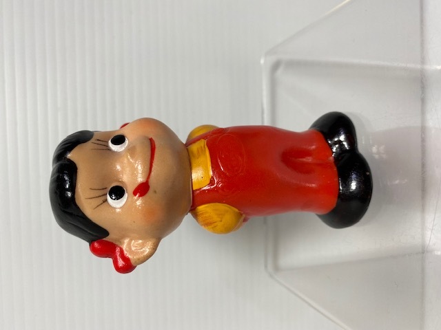 不二家☆ペコちゃん☆ソフビ人形 9．1cm 当時物 企業物 非売品