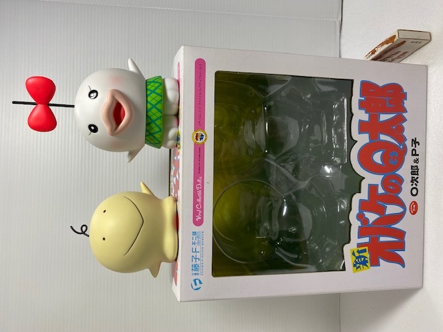 開封品☆箱付☆O次郎とP子☆オバケのQ太郎☆ソフビ人形 14．0cm