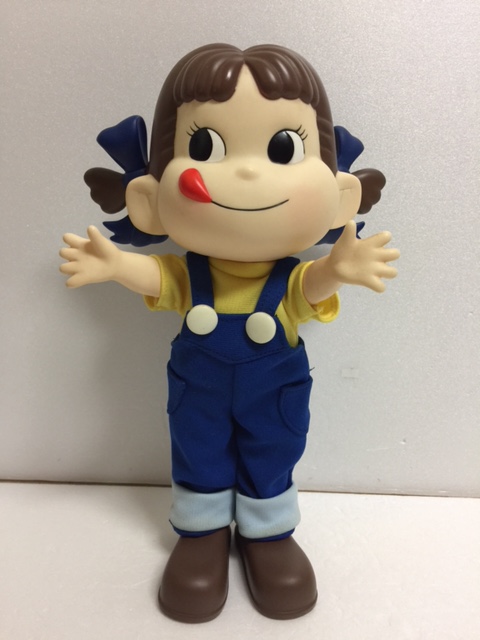 青服☆珍しい！不二家 懸賞用 ぺコちゃん 人形 30．0cm 当時物