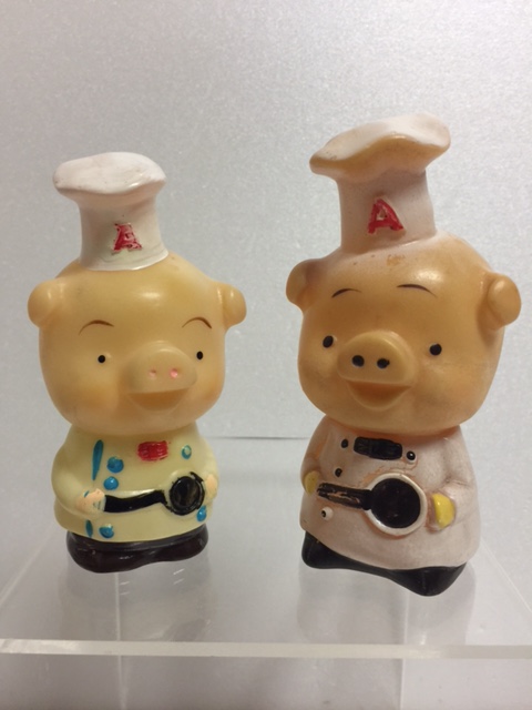 エースコック ブタさん ソフビ人形 9．3cm 当時物 企業物 非売品