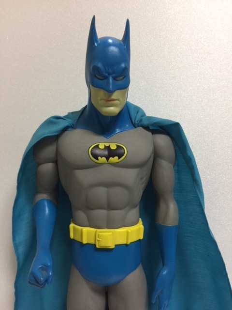 バットマン ソフビ人形 大型 39．0cm 当時物 版権有 1988