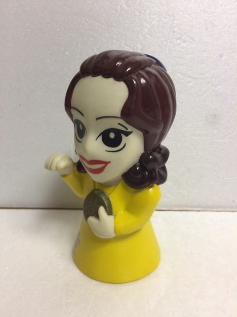 鈴木その子 招きその子 ソフビ人形 貯金箱 14．3cm 当時物 現状