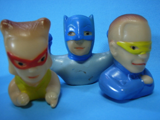 5体セット☆懐かしい！バットマン ソフビ指人形 マスダヤ 放映当時