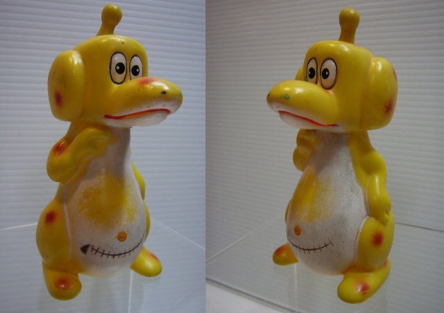 レア☆ブルマァク チビラくん ポチポチ ソフビ人形 10．3cm 当時