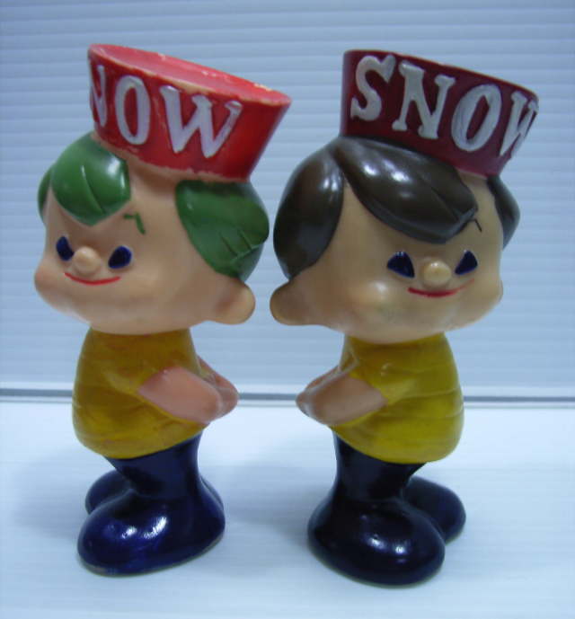 雪印 SNOW坊や ソフビ人形 10．8cm 当時物 企業物 現状 【TO2827】