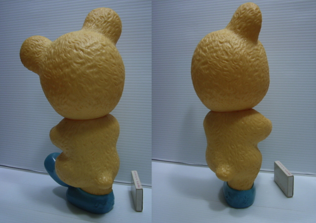 貴重☆文明堂 カウンター用 店頭用 カンカンベア ブラウン ソフビ人形